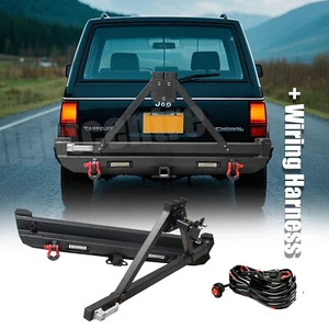 Luces LED para parachoques trasero todoterreno cable portador de neumáticos para Jeep Cherokee XJ 1984-2001 - Imagen 1 de 13