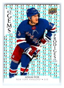 🔥 2023-24 UD TIM HORTONS ICE GEMS ADAM FOX SSP INSERT CARD # IG5-Rare 