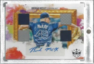 Brendan McKay 2020 Panini Diamond Kings Auto Quad Jersey #DKQ-BM Tampa Bay - Picture 1 of 1