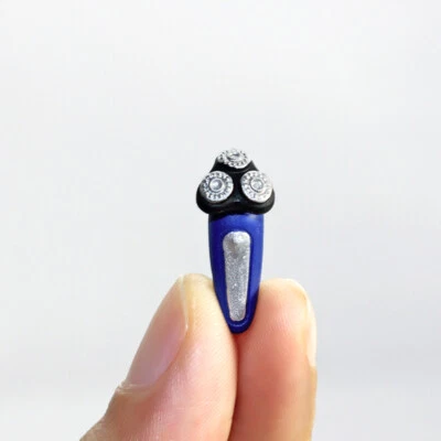 2Pc Dollhouse 1/12 Scale Miniature Shaver Bathroom Decorate Accessories Resin - Image 1 of 4