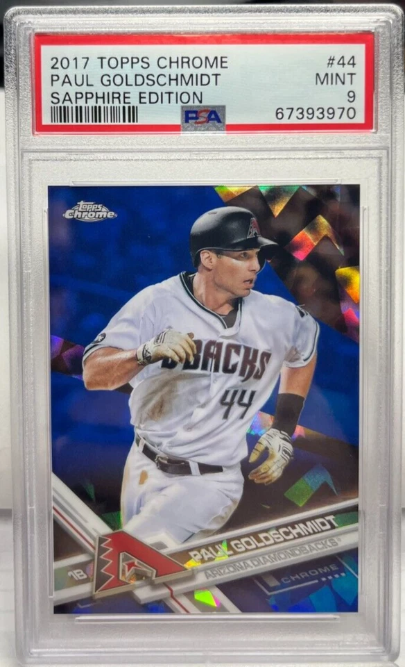 Paul Goldschmidt 2017 Topps Chrome SAPPHIRE Edition #44 PSA 9 MINT DIAMONDBACKS - Image 1 of 2