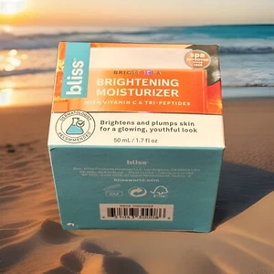 BLISS BRIGHT IDEA Brightening Moisturizer VITAMIN C + TRI-PEPTIDE 1.7floz Beauty - Picture 1 of 8