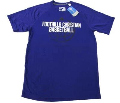 Nueva Camisa Foothills Community Fútbol Cristiano Para Hombre Tallas M-L Adidas Climalite Foto 1 de 4