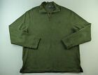 Polo Ralph Lauren Soft Cotton Sweater Men XL Green 1/4 Zip Pullover Classic R3