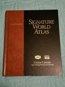 Signature World Atlas Rand McNally Union Hartmetall Gas Behandlung Produkte Dienstleistungen - Bild 1 von 12