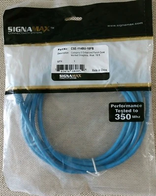 (3) SignaMax Connectivity Systems 10' Cat5 Enhanced Snagless Patch Cable Cord - Image 1 of 2