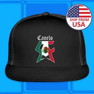 Sombrero de Camionero SAUL ALVAREZ CANELO Negro Ajustable Talla Adulto - Imagen 1 de 3