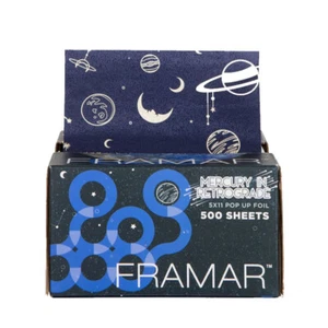 Stagnola per colorazione capelli FRAMAR 5x11 Pop Up Foil Mercury 500 fogli - Imagen 1 de 1