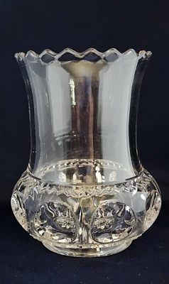 King's Crown Celery Vase Ruby Stain Glass Excelsior Adams & Co Antique XLCR EAPG - Image 1 of 4