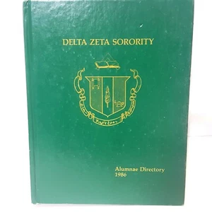 1986 Delta Zeta DZ Sorority Alumni Alumnae Directory Hardcover - Picture 1 of 4
