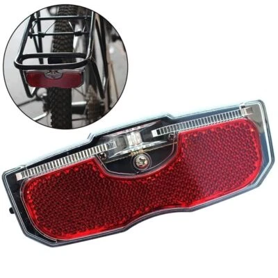 Bicycle Cycling Rear Reflector Tail Light For Luggage Rack Reflective Taillight - Image 1 of 4