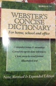 Webster's Concise Dictionary / Pocket School Teacher Student - Picture 1 of 1