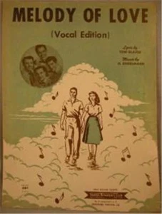 Vintage Noten Melodie der Liebe Die vier Asse 1954 - Bild 1 von 4