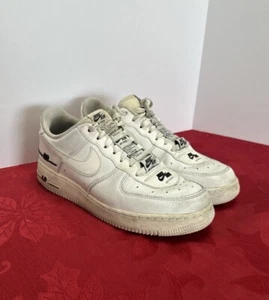 Nike Air Force 1 Double Air Added White Black Low Top Men's Size 8 - Picture 1 of 5