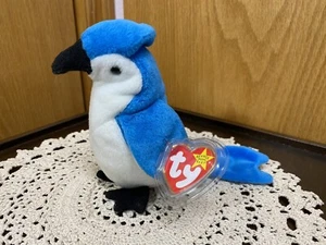 TY Beanie Baby ~ "Rocket" the Blue Jay Bird 1998 ~ RETIRED with hang tag - Picture 1 of 8