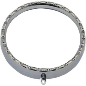 Custom Dynamics Chrome 7" LED Halo Headlight Trim Bezel Harley 93-17 FLST - Picture 1 of 6