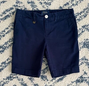 Polo Ralph Lauren Boy’s Navy Blue Chino Shorts Size 12 - Picture 1 of 2
