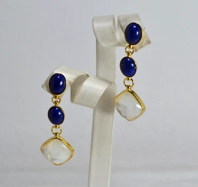 ORECCHINI  ARGENTO 925  MADREPERLA  FACCETTATO OVALE LAPIS  8 x 10 mm  AGHT 0970 - Immagine 1 di 3