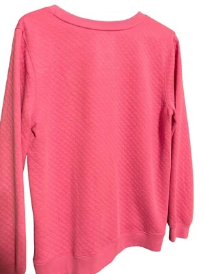 Sudadera Pullover Ligera Mujer Manga Larga Rosa Acolchada St. Johns Bay L Foto 1 de 2
