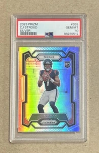Tarjeta plateada de novato Prizm Football CJ Stroud Houston Texans 2023 #339 PSA 10 - Imagen 1 de 2