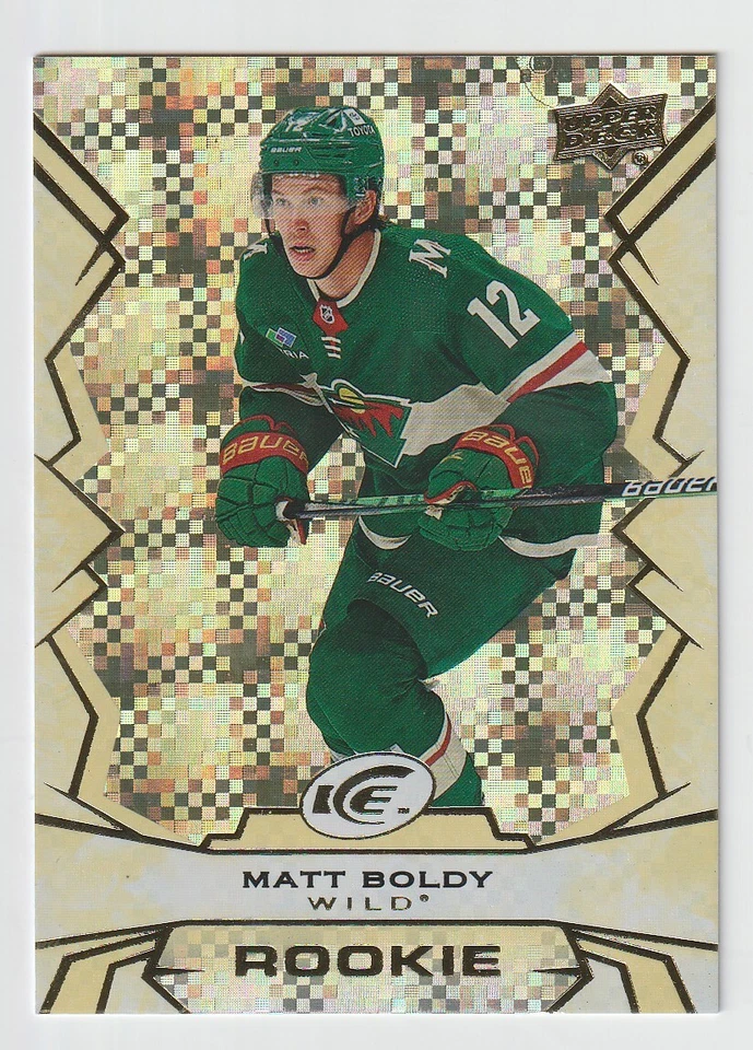 2022-23 Upper Deck Ice #106 Matt Boldy Gold - Image 1 of 2