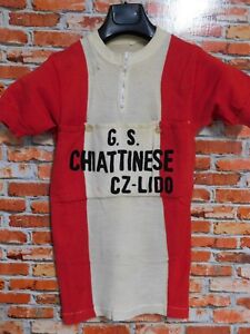 Shirt Bike Shirt Cycling Heroic Vintage 60'S Chiattinese 50% Wool Embroidered