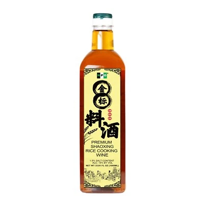 NATURAL PLUS GREEN NPG Shaoxing Cooking Wine 33.81 Fl Oz (1000ml), Shaoxing Rice Wine