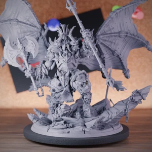 Dämonenkönig Thulugar Miniatur Monster Boss BBEG Dungeons and Dragons TTRPG DnD - Bild 1 von 8