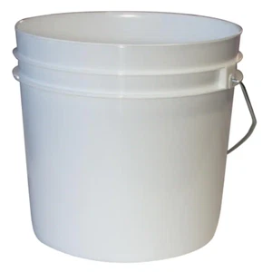 10-Pack 1 Gallon Plastic Pails Paint Bucket Heavy-Duty Metal Handle Plastic grip - Picture 1 of 12