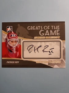 Patrick Roy Authentic Signature In The Game 2010-11 Greats Of Game - Picture 1 of 22