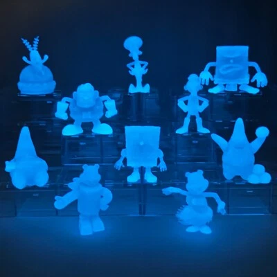 SpongeBob SquarePants Tiny Mights - BLUE (GLOW-IN-THE-DARK) - You Pick! - Image 1 of 3