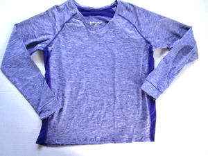 Holloway Coolcore Tee-Shirt Size L AthleticHeather Purple Vented Long Sleeve NWT - Picture 1 of 14