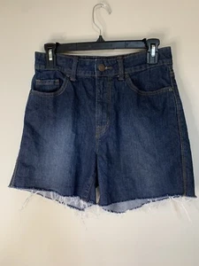 BDG Urban Outfitters Jean Shorts Womens 28 Blue Denim High Rise Cutoffs Stretch - Picture 1 of 5