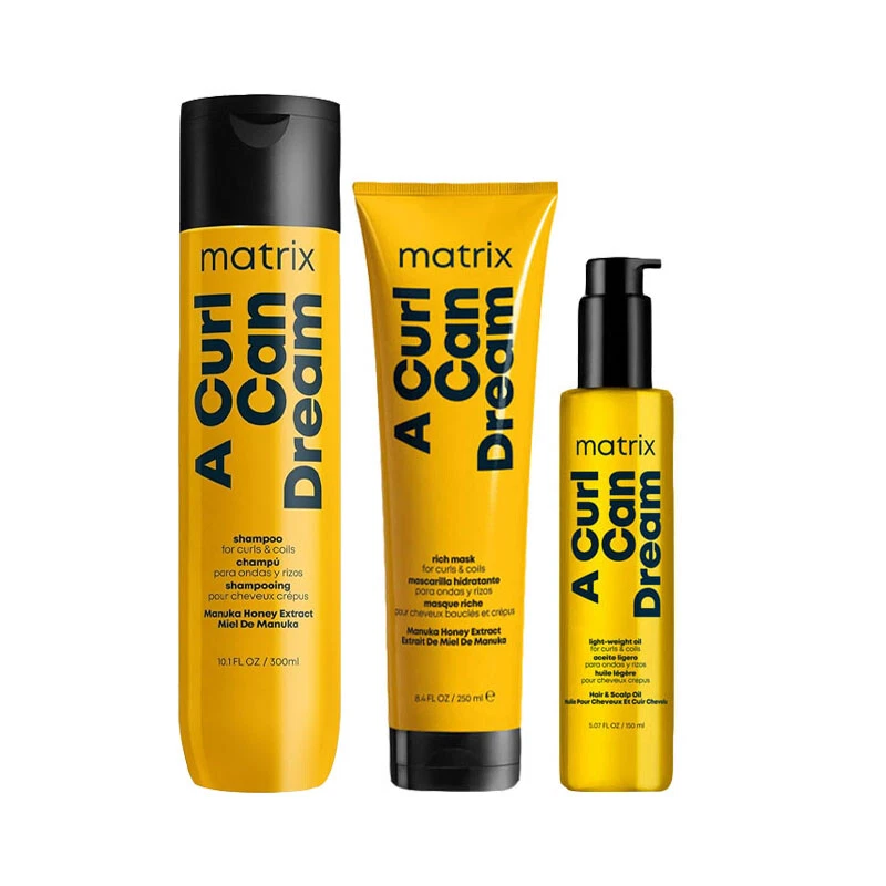 MATRIX TOTAL RESULTS Kit A Curl Can Dream Shampoo 300ml + Mask 250ml + Oil 150ml - Immagine 1 di 1