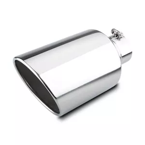 Inlet 4" Outlet 7", 15" Long Stainless Steel Rolled Edge Exhaust Tip Diesel - Bild 1 von 9