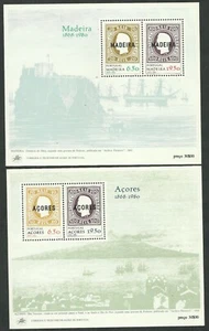 PORTUGAL Madeira & Azores MNH(**) 2 blocks- 1980 - Picture 1 of 1