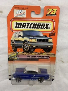 Matchbox 1999 Classics Series #73 '55 Chevy Hardtop Blue & White - Picture 1 of 4