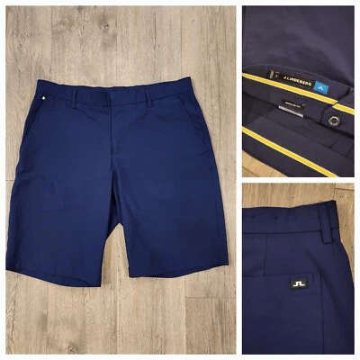 Pantalones cortos de golf J Lindeberg Reg Fit para hombre talla 34 Foto 1 de 4