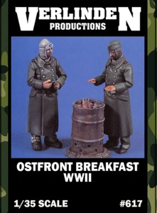 1/35 WWII "Ostfront Breakfast" German Soldiers (2 Figures/Set) VERLINDEN #617 - Picture 1 of 2