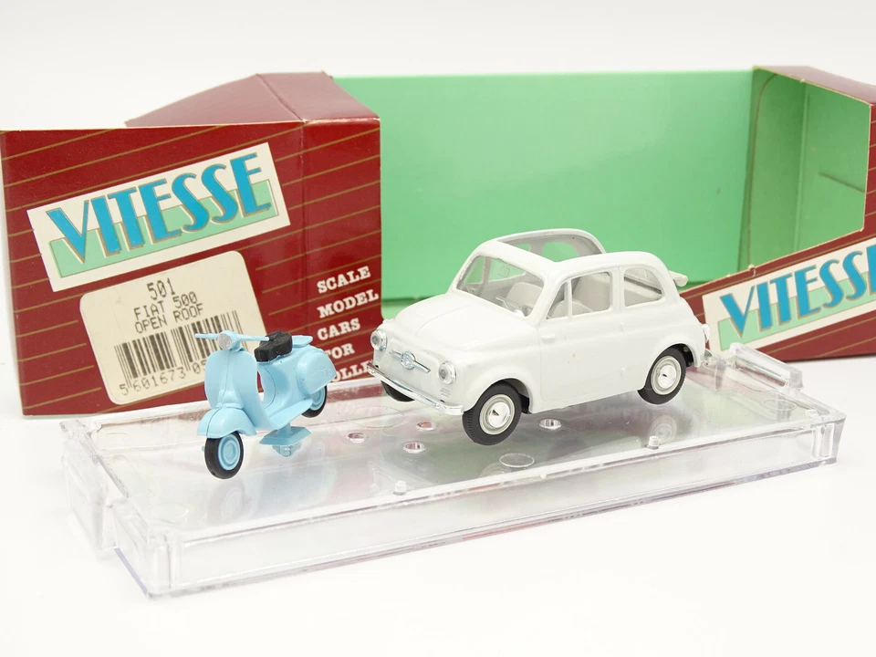 Vitesse 1/43 - Fiat 500 Open Roof + Vespa - Photo 1/1