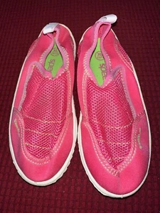 Speedo Girls Aqua Beach Water Shoes Size 11/12 XL Pink Nice 8.25” Long - Picture 1 of 4
