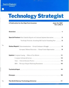 Boletín ITHistory (1987/0713): SMITH BARNEY Tech IBM Earnings Should Improve - Imagen 1 de 1