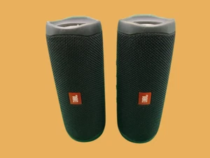2 szt. przenośne głośniki Bluetooth JBL Flip 5, czarne, TYLKO NA CZĘŚCI, WERSJA DEMO - Zdjęcie 1 z 5