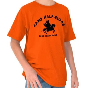 Camp Half Blood Long Island Sound Pegasus Youth Crewneck T Shirts Boy or Girl - Picture 1 of 6