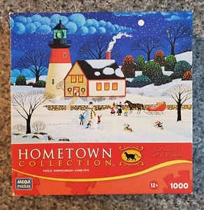 Collezione Hometown ALLA LUCE PRIMA DI NATALE 1000 pezzi puzzle COMPLETO - Foto 1 di 6