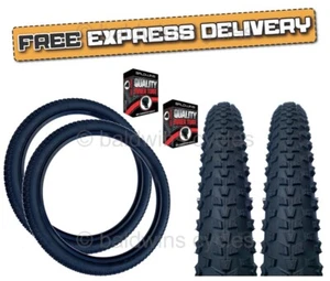 Baldys 27.5 x 2.10 650B BLACK Mountain Bike Off Road Knobby Tread TYRE s TUBE s - Picture 1 of 18