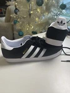 Adidas Orginal Gazelle Jr. Core Black BB2502 Sneaker Shoes Size 7 - Picture 1 of 8