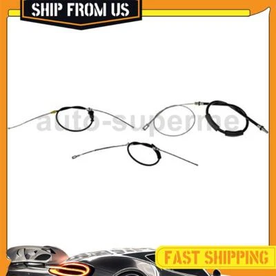 Kit de cable de freno de estacionamiento delantero trasero 3x para Dodge Grand Caravan 2002-2003 3,8 L Foto 1 de 4