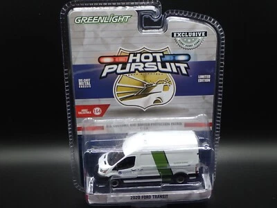 2025 GREENLIGHT 2020 FORD TRANSIT US CUSTOMS BORDER PATROL HOT PURSUIT HOBBY - Image 1 of 4