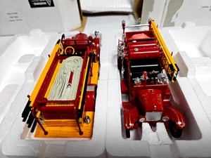1928 Reo Fire Truck and 1926 Ford Model T Fire Truck Diecasts in original box - Picture 1 of 15